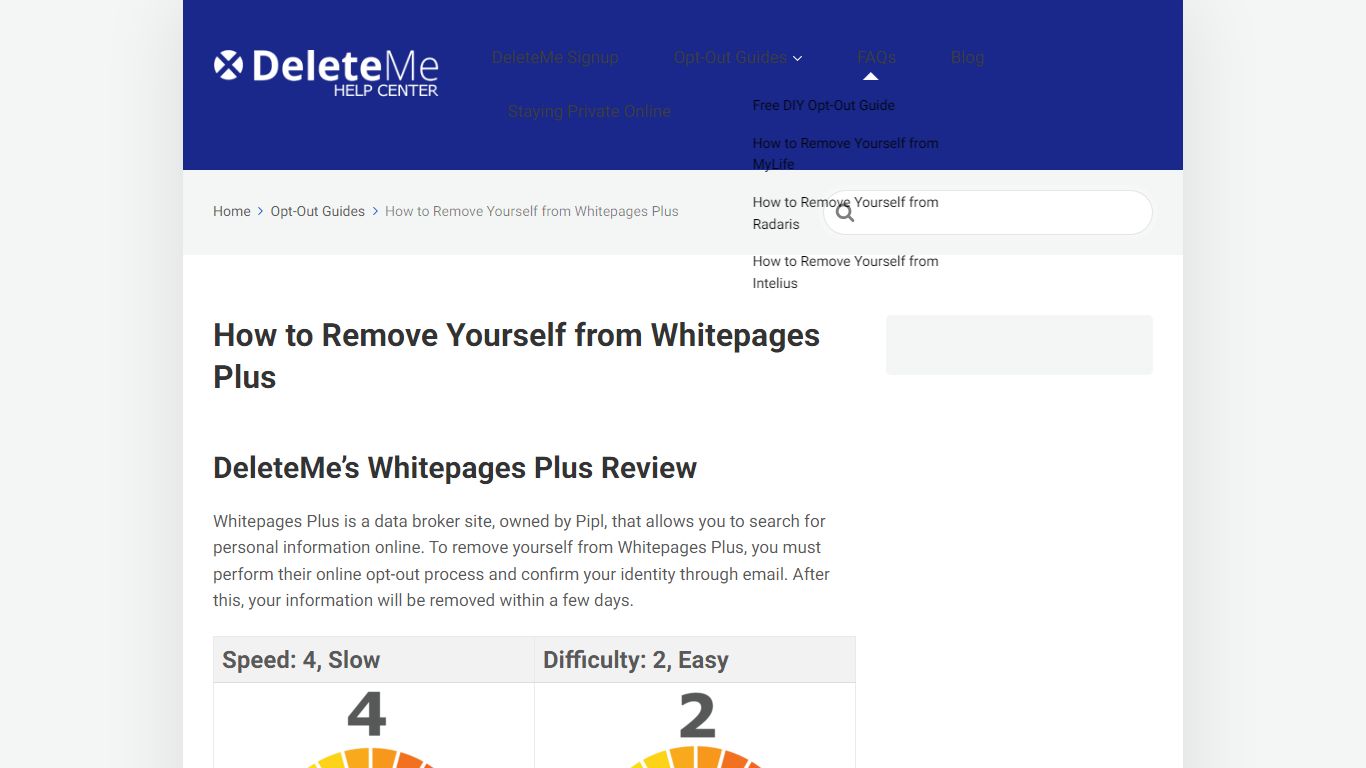 How to Remove Yourself from Whitepages Plus - DeleteMe